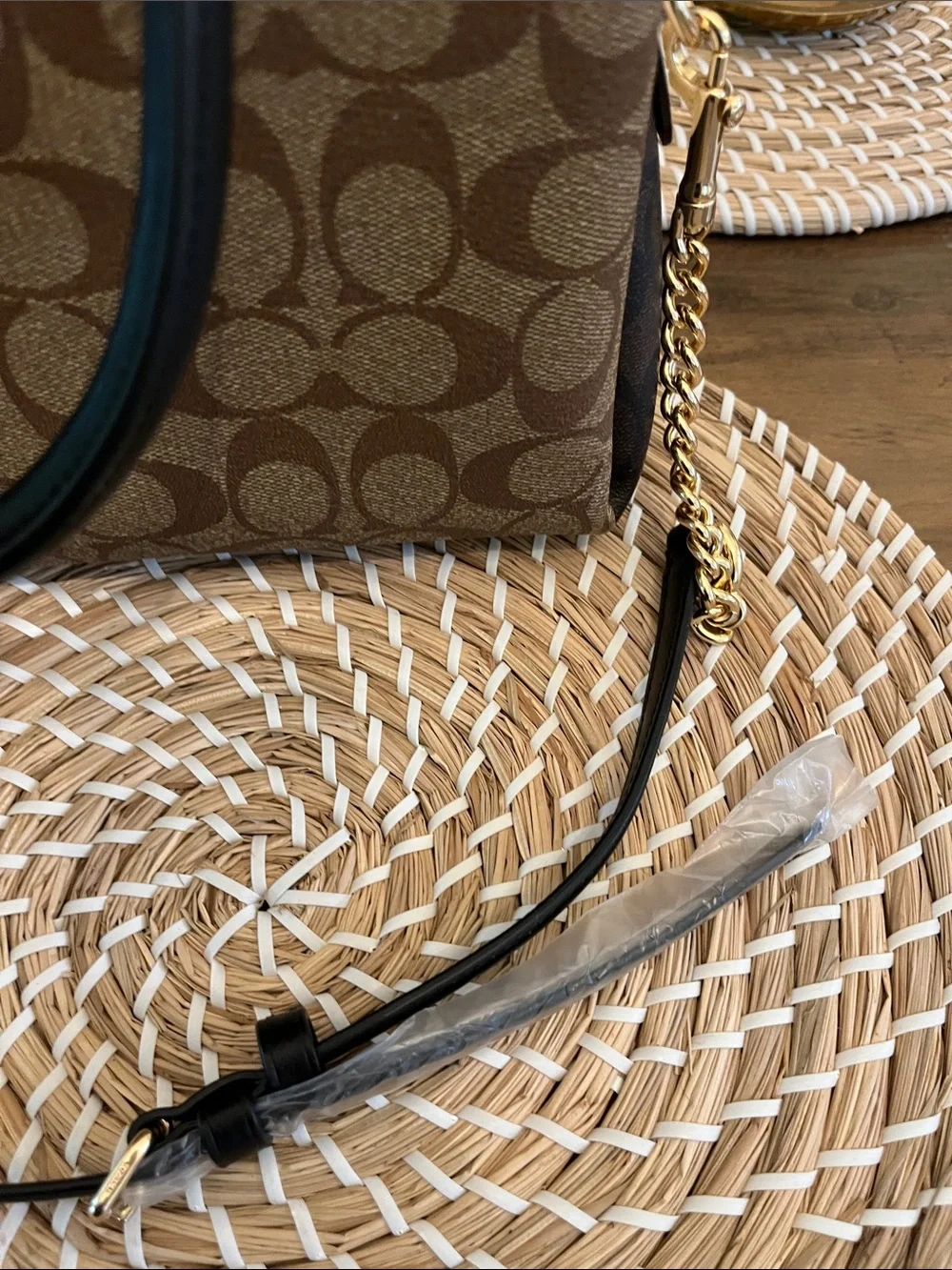 Coach signature crossbody bag